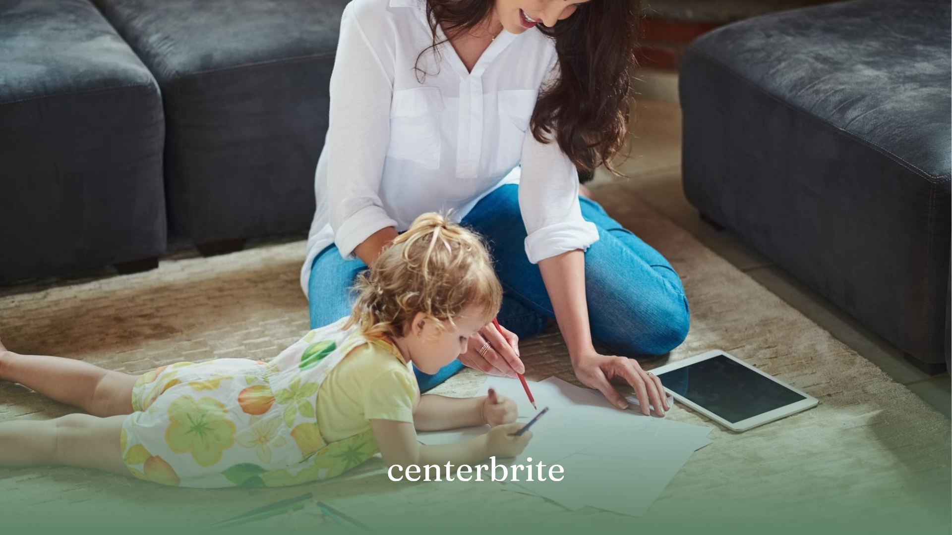 A mother implementing ABA techniques at home to a kid with autism
